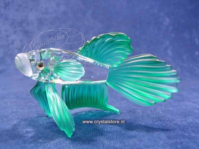 Swarovski Kristal 1999 261259 Siamese Fighting Fish (green)