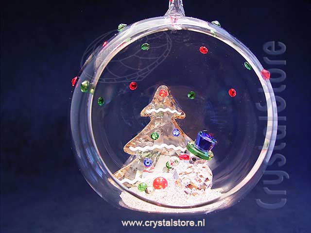 Holiday Cheers Tree and Snowman Ball Ornament Holiday Cheers Tree and Snowman Ball Ornament